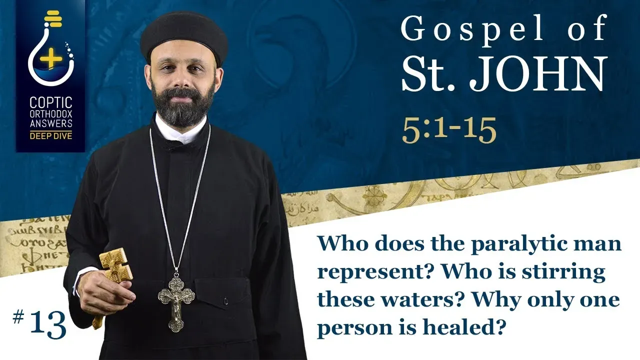 Who does the paralytic man represent? Who is stirring these waters? Why only one person is healed?
